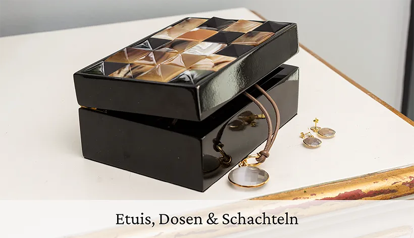 Etuis Dosen und Schachteln Schatulle Christaux